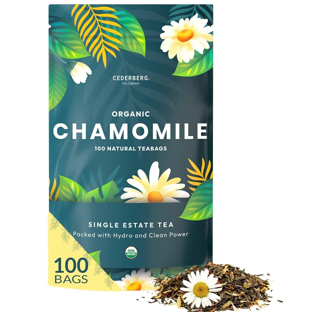 Organic Chamomile Tea | Chamomile Tea for Sleep & Stress Relief |  Eco-Friendly Packaging | Cederberg Organic Chamomile Tea | Digestive &  Immune Support | Herbal Chamomile Tea