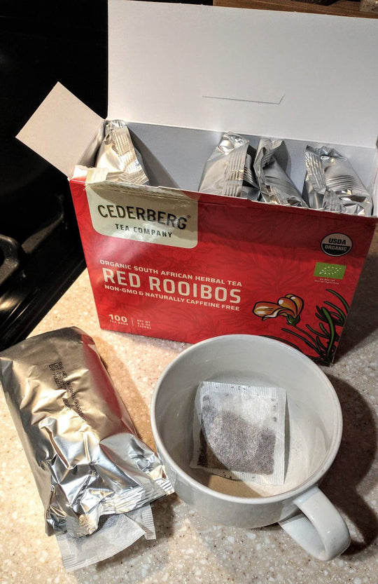 Red Rooibos Tea - Our Original, Award Winning Tea Imported from Cederberg, SA, Certified Organic and 100% Caffeine-Free