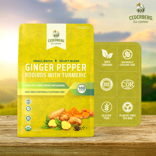 Ginger Pepper Rooibos w Turmeric - Cederberg Tea