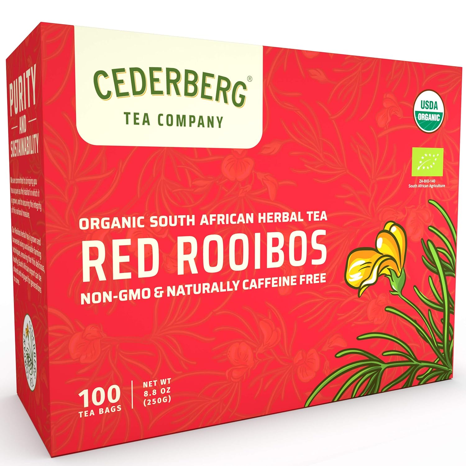 Cederberg Organic Red Rooibos Tea | USDA Organic & Sustainably Sourced ...